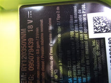 RYOBI RY120350vnm ONE+ 18-Volt 320 PSI 0.8 GPM Cold Water Cordless Power Cleaner
