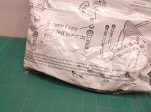 set of hot & cold washing machine supply hoses with cone filter