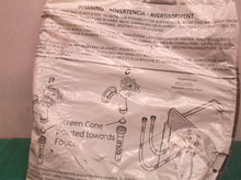 set of hot & cold washing machine supply hoses with cone filter