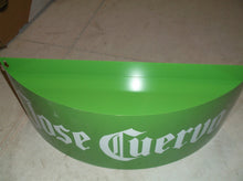 Jose Cuervo green curved metal advertising with shelf on top 23.5 x 6 x 9.75