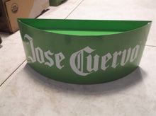 Jose Cuervo green curved metal advertising with shelf on top 23.5 x 6 x 9.75