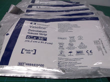 lot of 5 8884416600 Petrolatum Dressing Vaseline® Rectangle 6 X 36 Inch Sterile