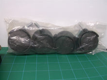lot of 4 2" casters 7.54mm stem with wrench and brakes