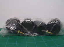 lot of 4 1.5" casters 7.54mm stem with wrench