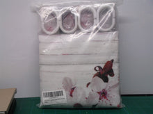 AIBIIN 72x72 in Spring Pink Peach Blossom Floral Shower Curtain with rings