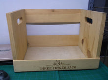 three finger jack outlaw by nature wine display crate