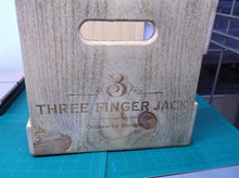 three finger jack outlaw by nature wine display crate