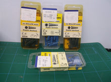 lot of 4 Hillman Group 5036 Size Hillman Plastic Anchors 8-10 X 7/8" 5 Lb packs