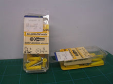 lot of 2 Hillman Group 5107 Ribbed Plastic Anchor with Screw packs of 6