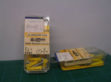 lot of 2 Hillman Group 5107 Ribbed Plastic Anchor with Screw packs of 6