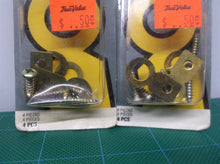 lot of 2 HILLMAN FASTENERS Picture Hanger, Flat Ring, Brass, Small, packs of 4