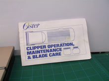 oster A5 trimmer operation maintenance & blade care manual