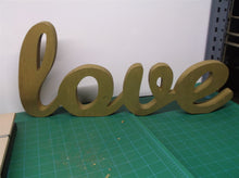 20" woden love sign