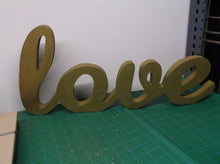 20" woden love sign