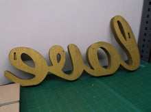 20" woden love sign