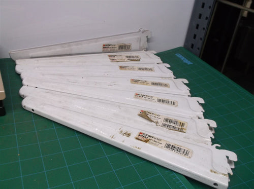 (7) ClosetMaid 2853 ShelfTrack 12-Inch Locking Shelf Bracket, White