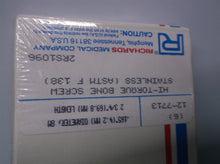127713 Qty (6) 0.165 Dia. 8M 2-3/4" L Hi-Torque Bone Screw Stainless