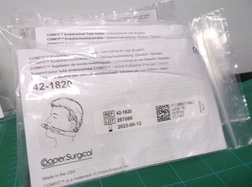 (6) 42-1820: COOPER SURGICAL CONFIT ENDOTRACHEAL TUBE HOLDER Exp 4-12/23
