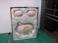 Piggy Bank My First 4 Piece Keepsake Set Photo Box & Curl Holder pink