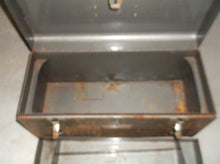 VTG Sears Craftsman 20" Large Metal Tool Box with Grey Tray