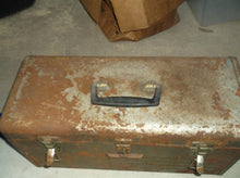 VTG Sears Craftsman 20" Large Metal Tool Box with Grey Tray