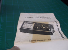 Vintage Micronta 3-Way CB Tester 21-526 With Manual Tandy Radio Shack no box