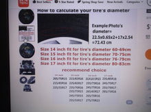 17" Printed Wolf Spare Tire Cover Dust-Proof Wheel Tire Cover Fit Trailer, RV, S