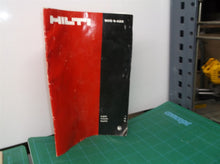 Manual only for a HILTI SCO 6-A22 CORDLESS CUT-OUT TOOL Finishing Cuter