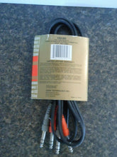 Hosa CSS-202 6.6 Ft (2M) 2 x 1/4" TRS Male to 2 x 1/4" TRS Male Stereo Audio
