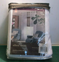 Allen + Roth Palma ll White Polyester Grommet Semi-Sheer Single Panel 52" X 95"