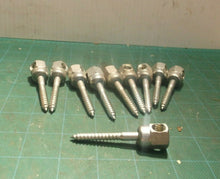 Lot Of (10) Wood Sidewinder Screws - Horizontal For Threaded Rod ~2.5 in
