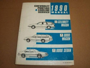 1990 Chevy Celebrity Wagon Pontiac 6000 Wagon Sedan Service Manual
