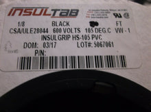 InsulTab 27 Ft 1/8" Blk InsulGrip Heat Shrink PVC HS-105 CSA/ULE 28044 600Volts