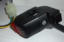 Right handlebar switch with engine start and engine on and off