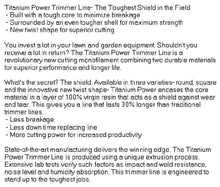 B152095 1# Donut .095" Twist Titanium Power Trimmer Line