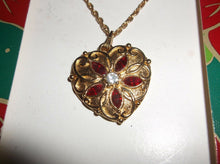 Avon Red Heart Necklace