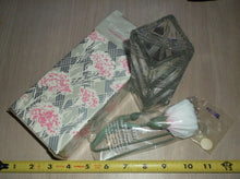 Avon 1980 Fostoria Crystal Bud Vase With Fabric Flower