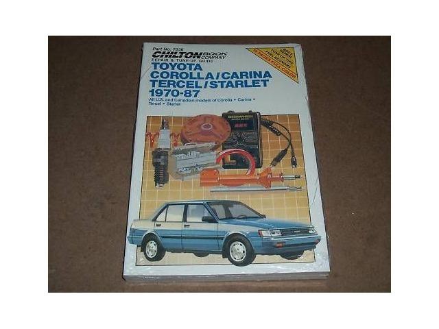 1970-1987 Corolla Tercel Chilton Repair Service Manual