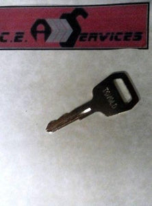 (1) Key Fits Toyota Forklift (Early/Older models) 511416 TOYOLD C3