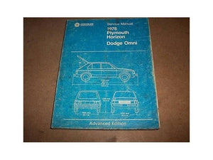 1978 Dodge Omni Plymouth Horizon Service Manual OEM