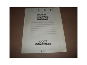 1987 Dodge Colt Conquest ECI Turbo Service Manual