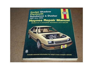 1987-1994 Shadow Sundance Haynes Repair Service Manual