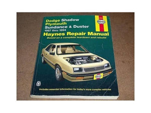 1987-1994 Shadow Sundance Haynes Repair Service Manual