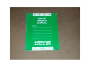 1989 Dodge Colt Summit 2000 Electrical Service Manual