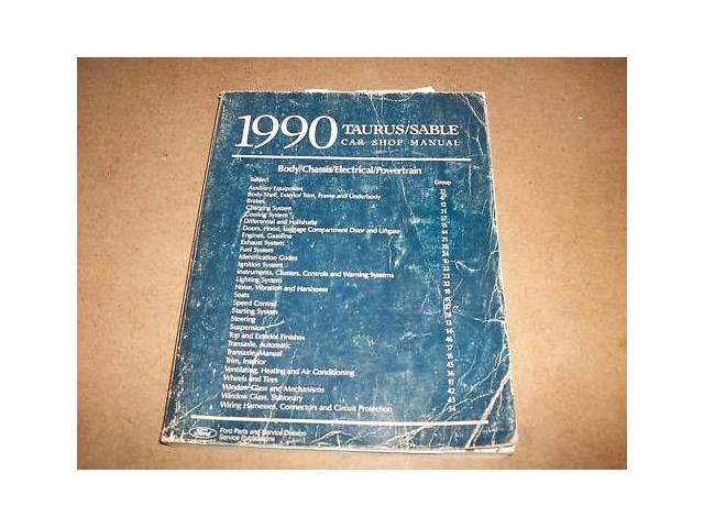 1990 Ford Taurus Mercury Sable Service Workshop Manual