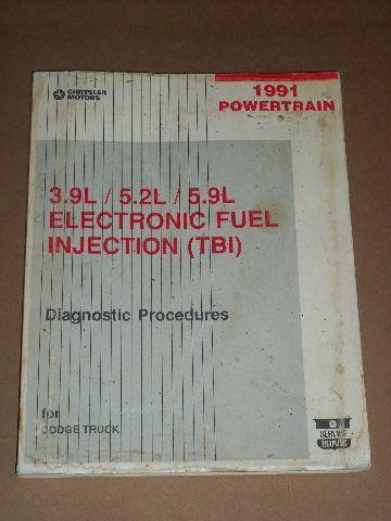 1991 3.9/5.2/5.9L Electronic Fuel Injection TBI