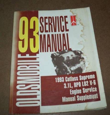 1993 Olds Cutlass Supreme 3.1L RPO L82 Service Manual