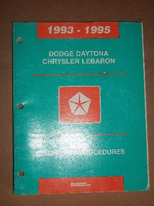 1993-95 Chrysler Lebaron Dodge Daytona Body Service Manual