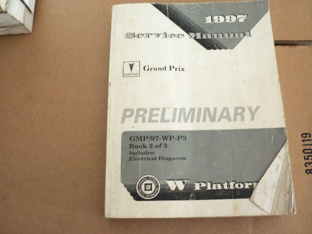 1997 Pontiac Grand Prix Preliminary Service Manual