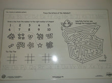Personalized Boys Name Placements with Dry Erase Games On Back - "Aaron"